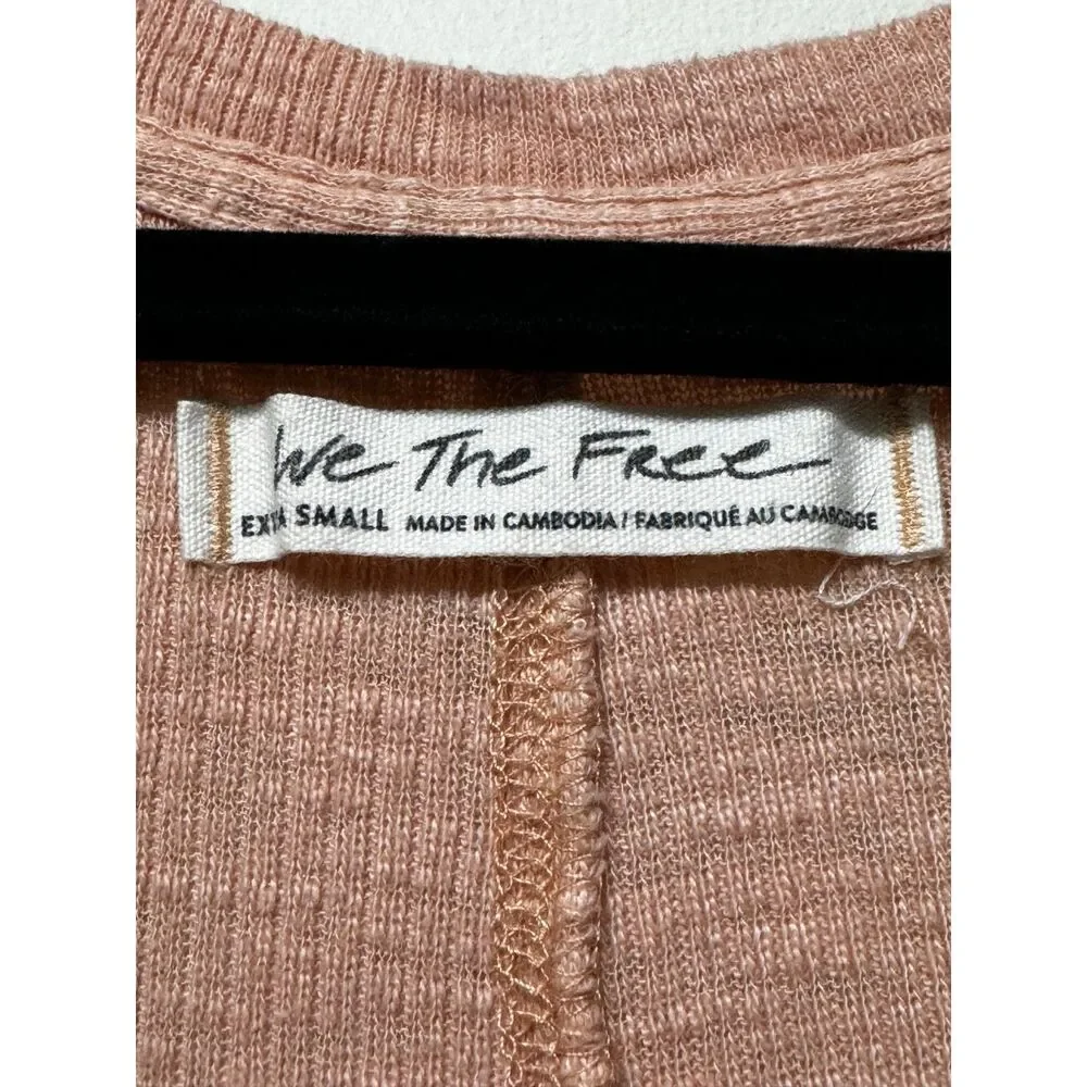 FREE PEOPLE We The Free Crush On You Tank, Blush Pink, Sz XS